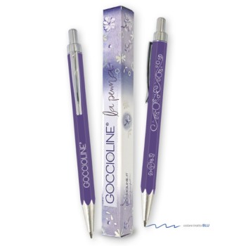La penna GO con scatolina gioiello colore lilla