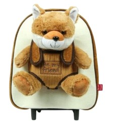 Zaino asilo Trolley con peluche volpe Be my friend