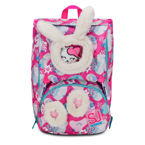 Zaino Sdoppiabile Big PinkFur Girl Gattino e...
