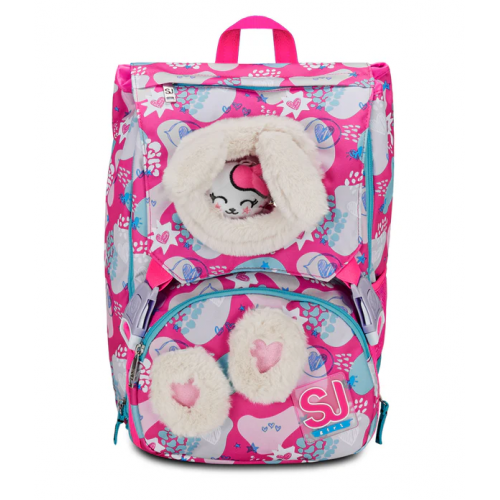 Zaino Sdoppiabile Big PinkFur Girl Gattino e...