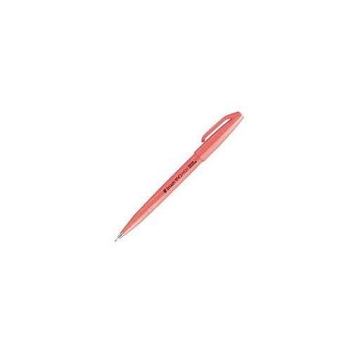 Penna Brush Sign Pentel Fluorescent Red