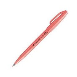 Penna Brush Sign Pentel Fluorescent Red