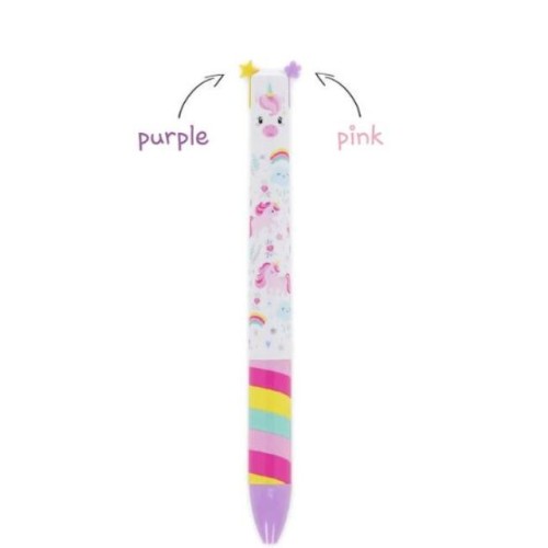 Penna a due colori Click&Clack Unicorno Legami