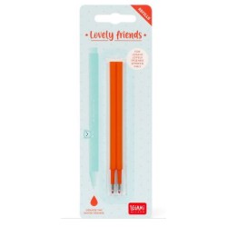 Set 2 Refill per penna gel Lovely Friends inchiostro arancione Legami