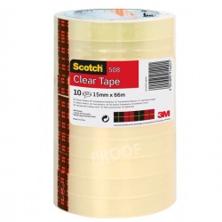 Rotolo nastro adesivo Scotch 3M 508 15mm x 66mt in ppl