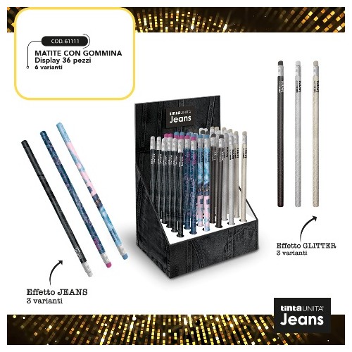 Matite Tinta Unita Jeans Assortite