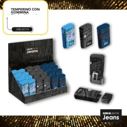 Temperamatite Gomma 2 in 1 Tinta Unita Jeans