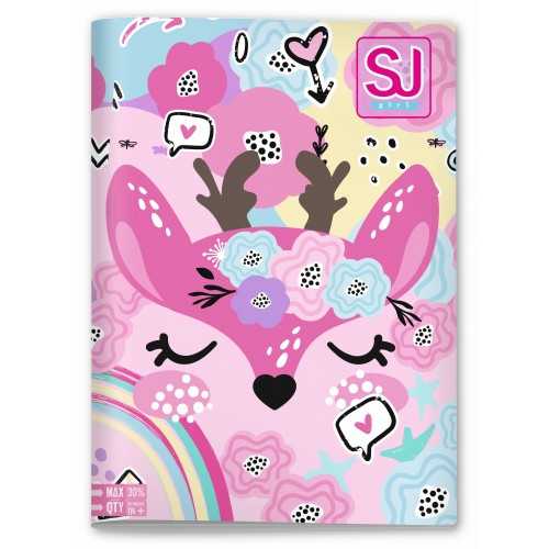Maxi Quaderno A4 SJ Animali Girl Quadretti Medi...