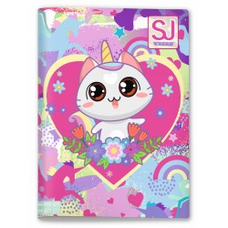Maxi Quaderno A4 SJ Animali Girl Quadretti Medi 5mm
