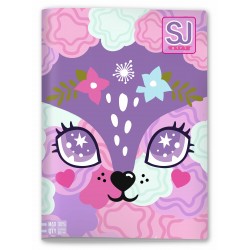 Maxi Quaderno A4 SJ Animali Girl Quadretti Medi 5mm