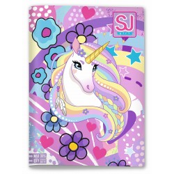 Maxi Quaderno A4 SJ Animali Girl Quadretti Medi 5mm