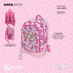 Zaino scolastico Hello Kitty 50th anniversary Dream cuori