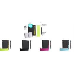 Agenda 16 Mesi Tinta Unita Black con Accessori