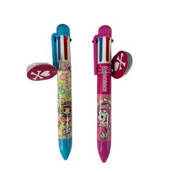 Penna a 6 colori Tokidoki colori assortiti