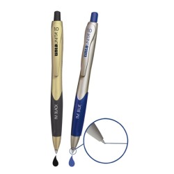 Penna I'm Tinta Unita Sfera 1.0 fusto argento e blu inchiostro blu