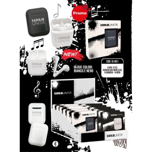 Auricolari Bluetooth con custodia Tinta Unita