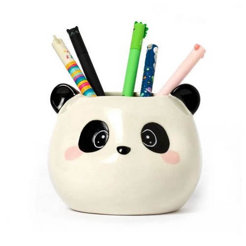 Portapenne in Ceramica - Desk Friends - Panda...