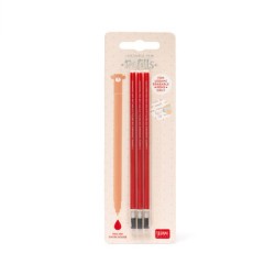 Set da 3 Refill per Penne Cancellabili Legami Colore Rosso