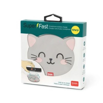 Caricabatterie Wireless con Supporto - Super Fast - Kitty