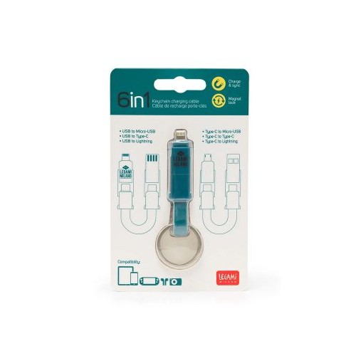 Cavo di Ricarica Portachiavi 6 in 1