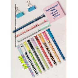 Penna cancellabile Tinta Unita Fashion inchiostro blu modelli assortiti