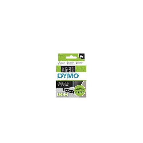 Nastro Dymo 12x7mm white/black