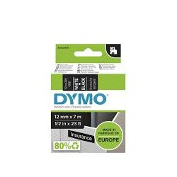 Nastro Dymo 12x7mm white/black