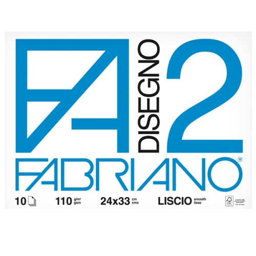 Album Fabriano 2 F2 Liscio 10 fogli punto...