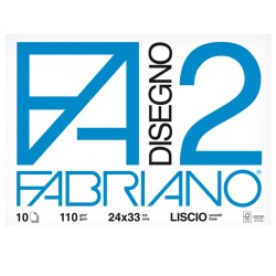 Album Fabriano 2 F2 Liscio 10 fogli punto metallico