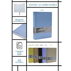 Agenda giornaliera 2025 Tinta Unita formato A5