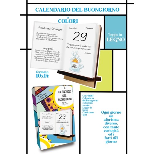 Calendario del Buongiorno 2025 a colori