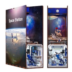 Space Station 3D Puzzle book nook 117 pezzi