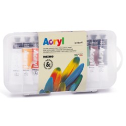 Colori acrilici tubetti da 18ml astuccio da 10 colori