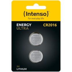 Pile a Bottone Intenso CR2016 3V Lithium confezione da due pezzi