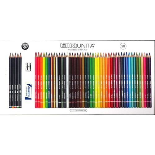 Pastelli Tinta Unita in confezione in latta 52...
