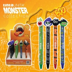 Penna cancellabile Boo mostri modelli assortiti inchiostro blu Tinta Unita