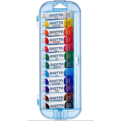 Box 12 tubetti 7,5ml Giotto colori assortiti