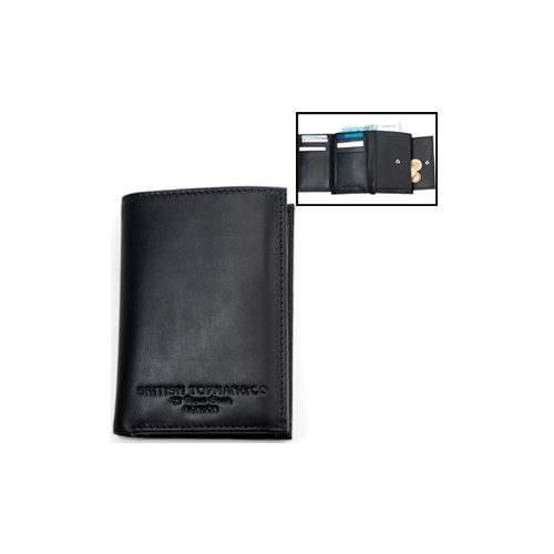 Portafoglio verticale deluxe 18 tasche colore nero