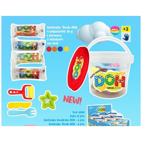 Secchiello tondo mini Pasta modellabile Tinta...