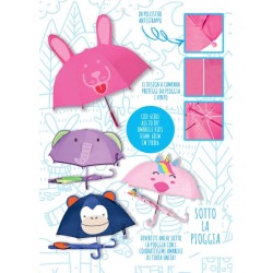 Ombrello con orecchie 3D Puppy Tinta Unita Kids