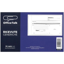 Blocco Ricevute generiche 50 fogli x 2 (autoricalcanti)
