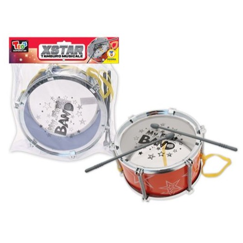 Tamburello Musicale Diametro 20cm con bacchette