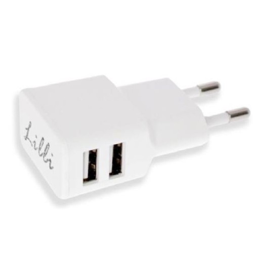 Alimentatore da muro 2 ingressi USB A + USB C...