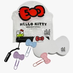 Mini Desk bigliettini e graffette Hello Kitty con mini astuccio