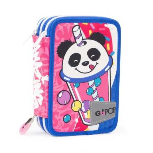 Astuccio 3 zip Go Pop Panda Bubble
