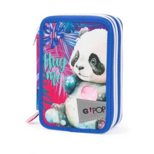 Astuccio 3 zip Go Pop Jungle Panda