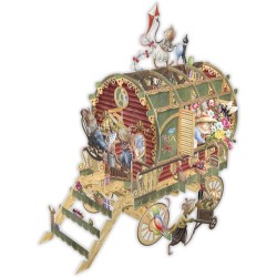 Biglietto 3D Pop-Up Carro Topolini