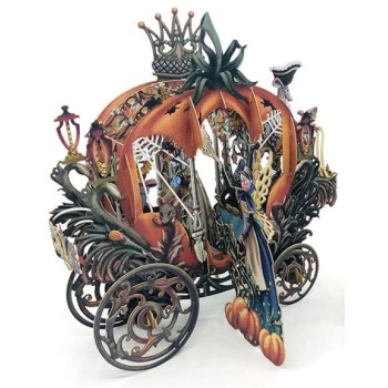 Biglietto 3D Pop-Up Cenerentola Zucca