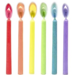 Candeline con fiamma colorata Legami