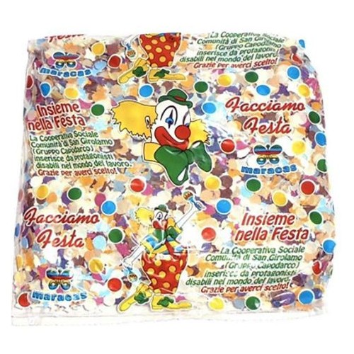 Coriandoli multicolor busta da 500gr